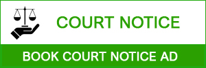 Book Court Notice Ad in Nobat
