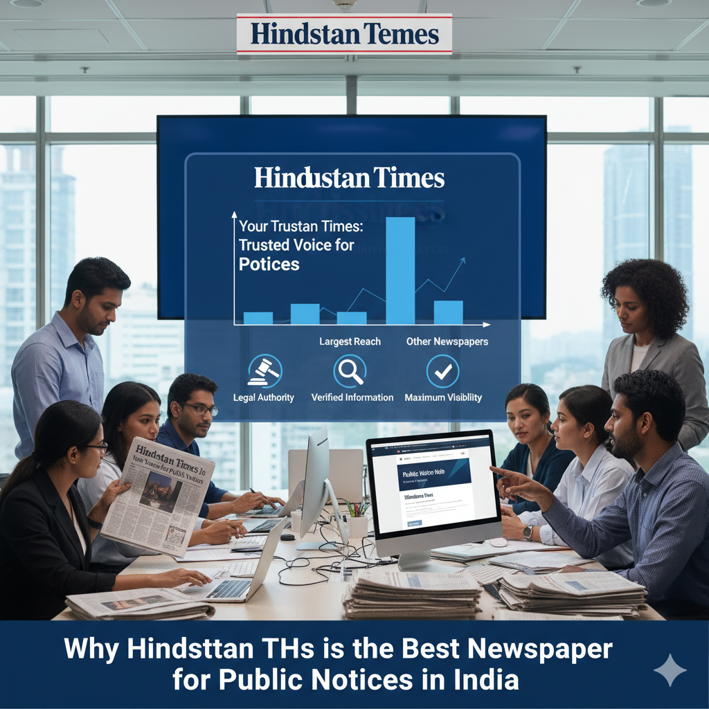 Why Hindustan Times is the Best Newspaper for Public Notices in India