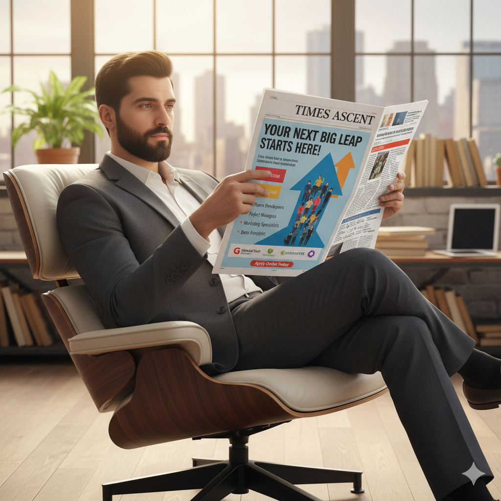 Book Ad in Times Ascent Newspaper